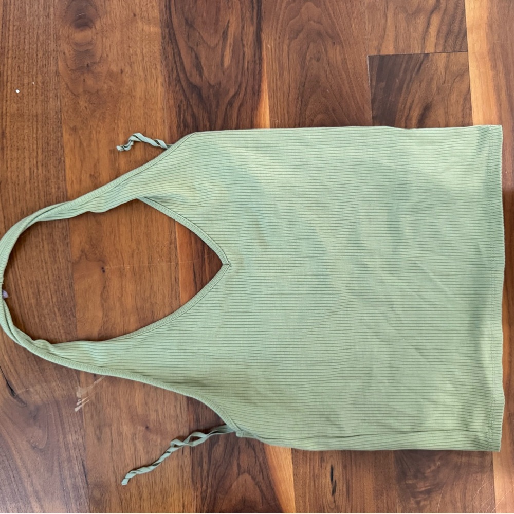 American Eagle Outfitters Green Crop Top